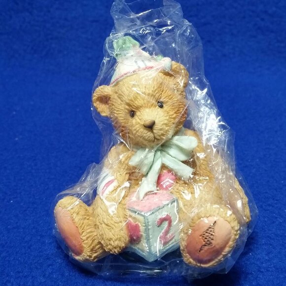Cherished Teddies Two Sweet Two Bear Figurine Enesco 911321 2nd Birthday Age 2 - Picture 5 of 10